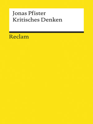 cover image of Kritisches Denken